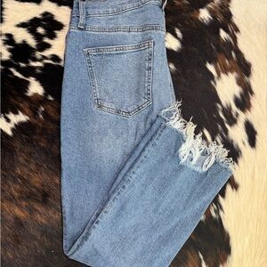 Kendall and Kylie Distressed Mom Jeans